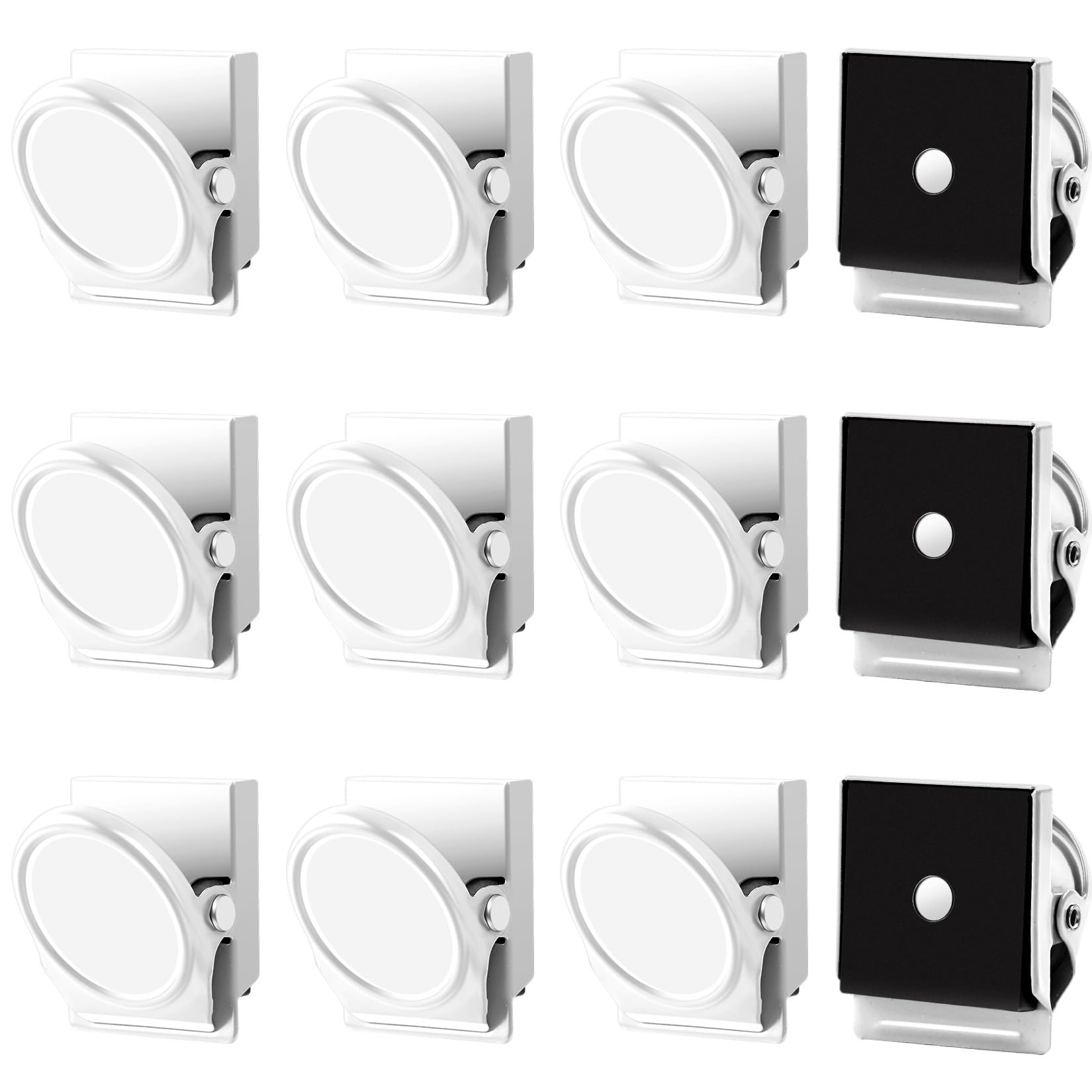 Grtard 12 Pack Strong Magnetic Clip, Refrigerator Clip Magnets,Clip With Magnet,Heavy Duty Magnetic Clips Perfect For Note List