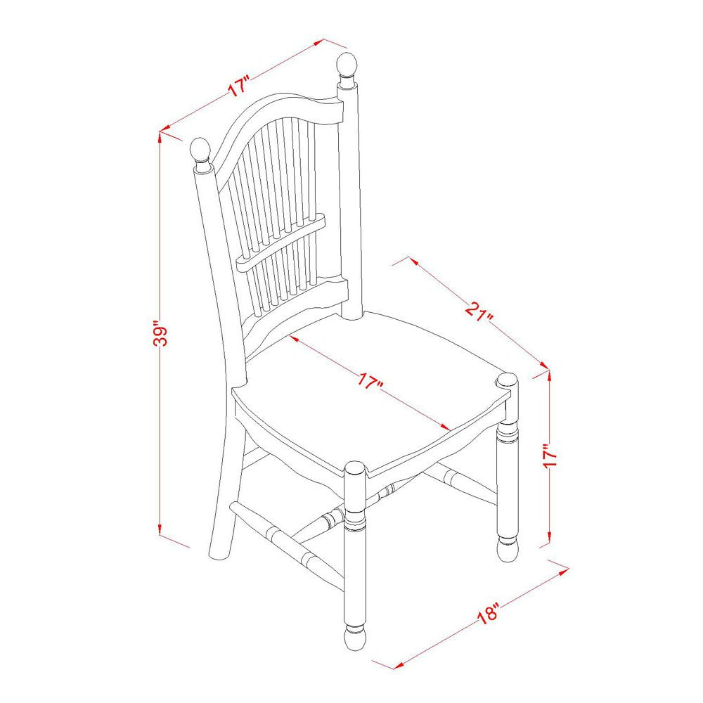 East West Furniture Avdo7-Lwh-W 7 Piece Kitchen Table & Chairs Set Consist Of An Oval Dining Room Table With Butterfly Leaf And 6 Dining Chairs, 42X60 Inch, Linen White