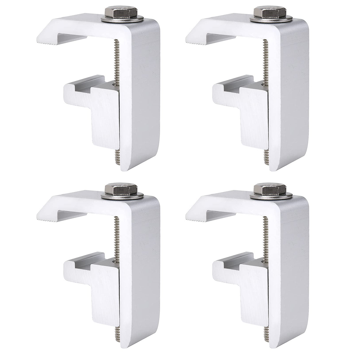Aa-Racks P-Ac-04N Utility Track System Mounting Clamp For Toyota Tacoma/Tundra Truck Cap/Camper Shell, Set Of 4 - Silver