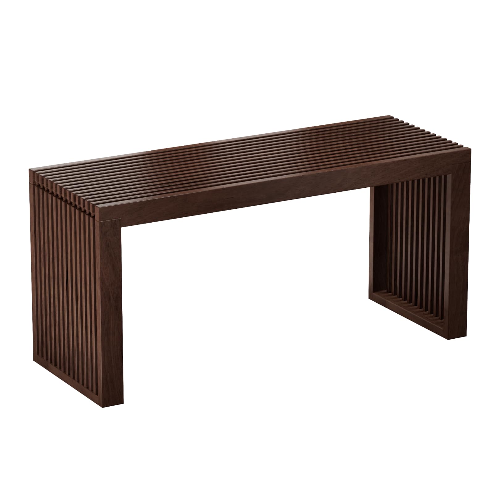 APRTAT Bamboo Dining Bench Indoor Long Bench Entryway Shoe Rack Bench,Outdoor Modern Wood Benches 35 Inch Bamboo Bench for Livin