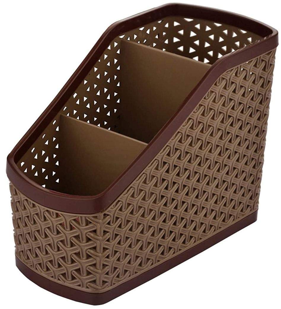 Paghadi Plastic Utensils Holder for Kitchen Dining 4,Compartment for Spoons, Knives, Forks, Chopsticks Shakers.Basket/Storage B