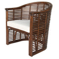 New Pacific Direct Knox Rattan Tub Accent Chairs, Brown