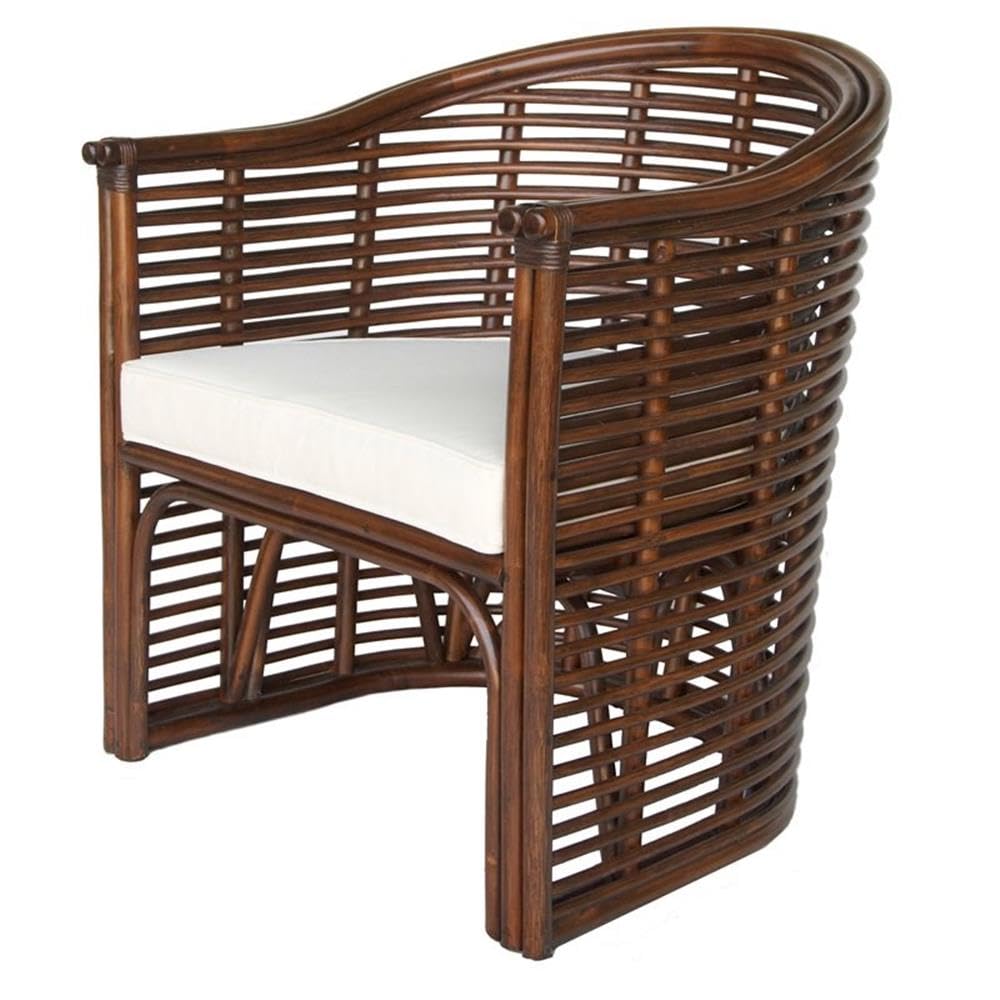 New Pacific Direct Knox Rattan Tub Accent Chairs, Brown