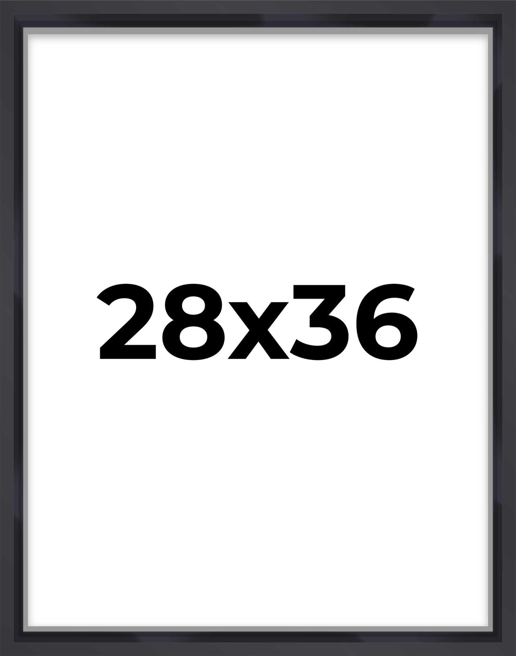 28x36 Shadow Box Frame Contemporary Black | 1'' Depth of Usable Space| Interior Size 28x36 or 36x28 Inches| UV Resistant Acrylic