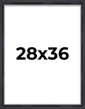 28x36 Shadow Box Frame Contemporary Black | 1'' Depth of Usable Space| Interior Size 28x36 or 36x28 Inches| UV Resistant Acrylic