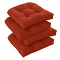 Downluxe Outdoor Chair Cushions Set Of 4 For Patio Furniture, Waterproof Tufted Overstuffed Patio Furniture Cushions, Memory Foa