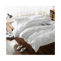F.Y.Dreams 100% Washed Cotton Duvet Cover For Weighted Blanket 60X80 Inches With 8 Ties, Zipper On Long Side/White/Just Duvet Co