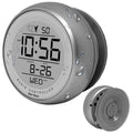 Ken-Tech T-4660 Water Resistant Suction Cup Atomic Clock, Silver