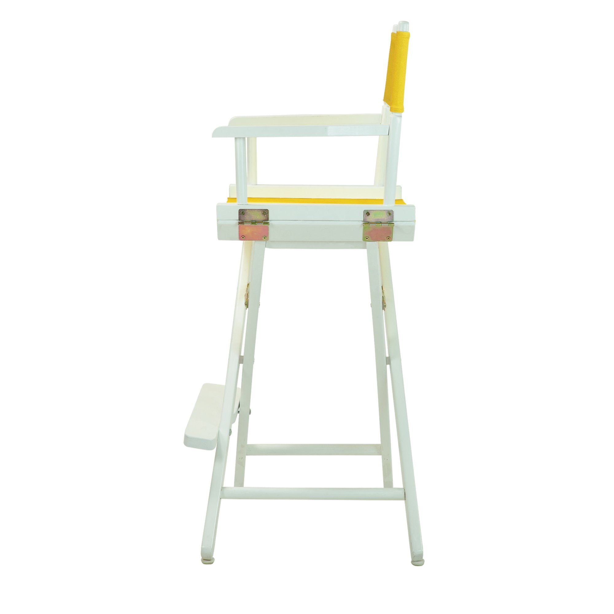 Casual Home 230-01/021-34 Director Chair 30" - Bar Height Whiteframe/Gold Canvas