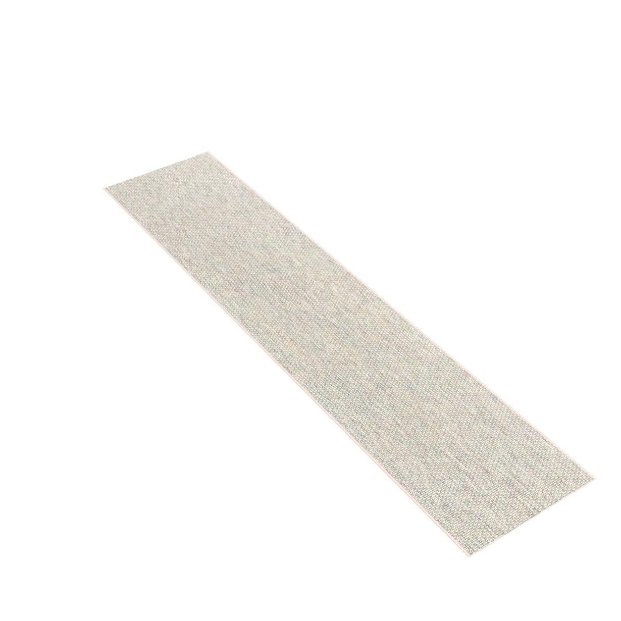 Unique Loom Collection Casual Transitional Solid Heathered Indoor/Outdoor Flatweave Area Rug (2' 7'' X 12' Runner, Light Gray/Iv