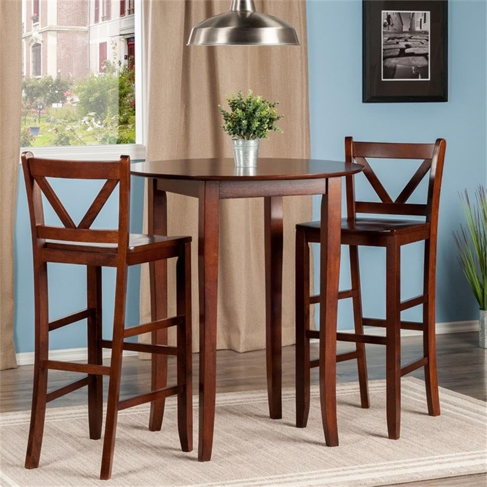 Winsome Piece Fiona Back stool, Brown