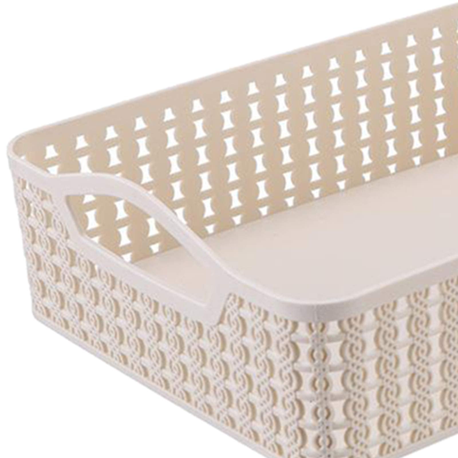 Ubersweet Abs Storage Basket Drawer Cupboard Divider Tidy Organiser Beige