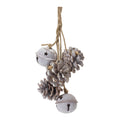 Melrose 87396 Bell And Pine Cone Ornament, 14-Inch Height, Iron And Cone