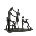 DreamsEden Family of 6 Figurines, Family Sculpture Home Decor Accent, Gifts for Families, Cast Iron Family Statue for Anniversar