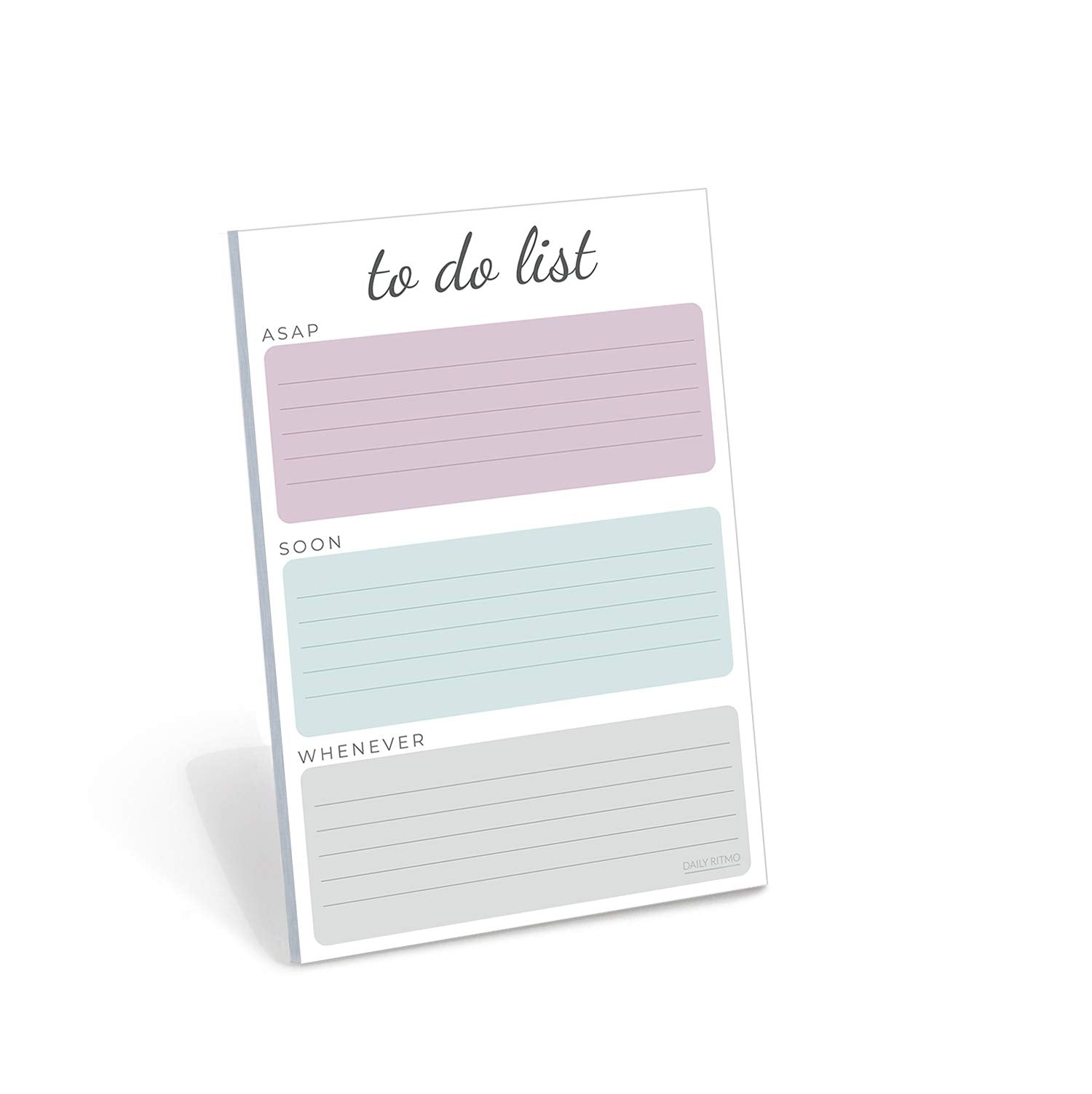 Small To-Do List Notepad, Large Sticky Notes, Turquoise, 50 Pages, 4X6' Inches By Daily Ritmo