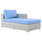 Modway EEI-4304-LGR-LBU Right Chaise, Light Gray Light Blue, 35 x 63 x 33
