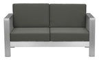 Zuo Modern - Cosmopolitan Sofa Gray - Modern - Seating - Aluminum, Foam, 100% Olefin - Outdoor - 30.7in Height