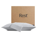 Rest® Evercool®+ Cooling Pillow Cases King - 2 Pillowcase For Sensitive Skin, Silver Infused Fabric For Hygienic Sleep, Silky Smooth For Curly Hair, High Elastic For Snug Fit (19X35 Inches)