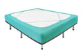 Biscaynebay Decorative Box Spring Cover Queen Size, Aqua Luxurious Jersey Knitting Stretchy Wrap Around 4 Sides Bed Skirt For Ho