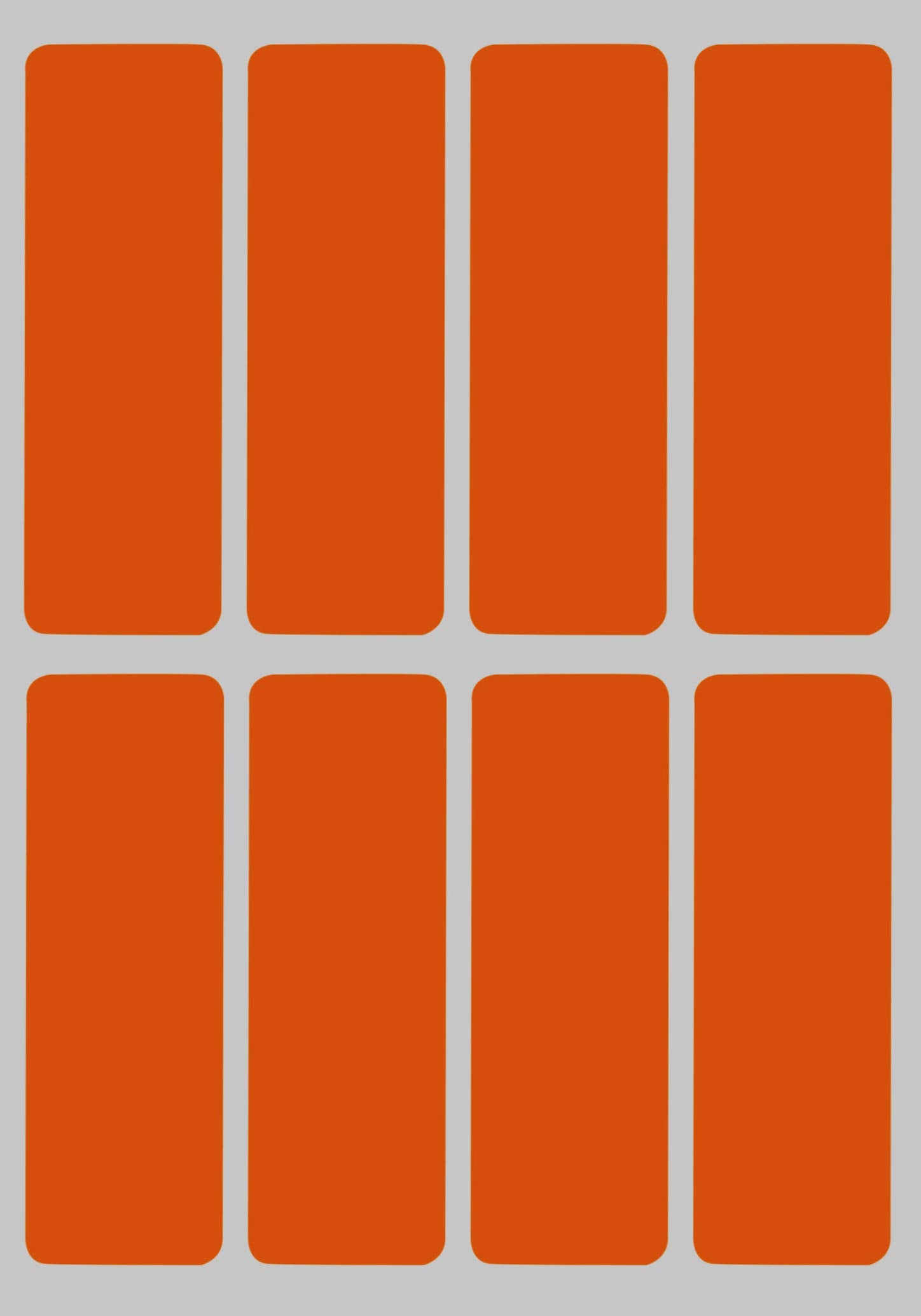 Royal Green Color Code Stickers For File Folders In Orange 3X1 Inch - 800 Pack