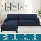Turquoize Sectional Couch Covers L Shape Couch Cover Sectional Sofa Cover Washable 2 Pieces Couch Covers For Sectional Sofa Feat
