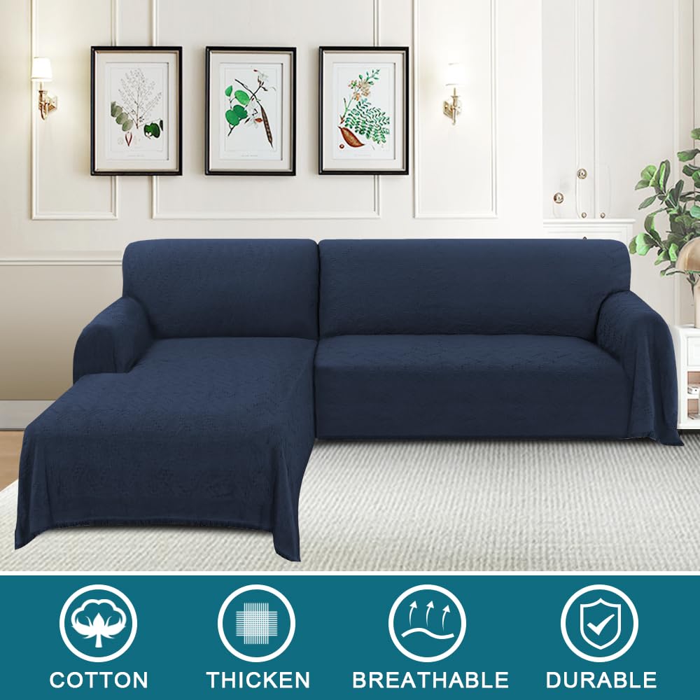 Turquoize Sectional Couch Covers L Shape Couch Cover Sectional Sofa Cover Washable 2 Pieces Couch Covers For Sectional Sofa Feat
