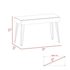 Tuhome Baxter 120 Drawer Desk, Four Legs, One Drawer -Mahogany