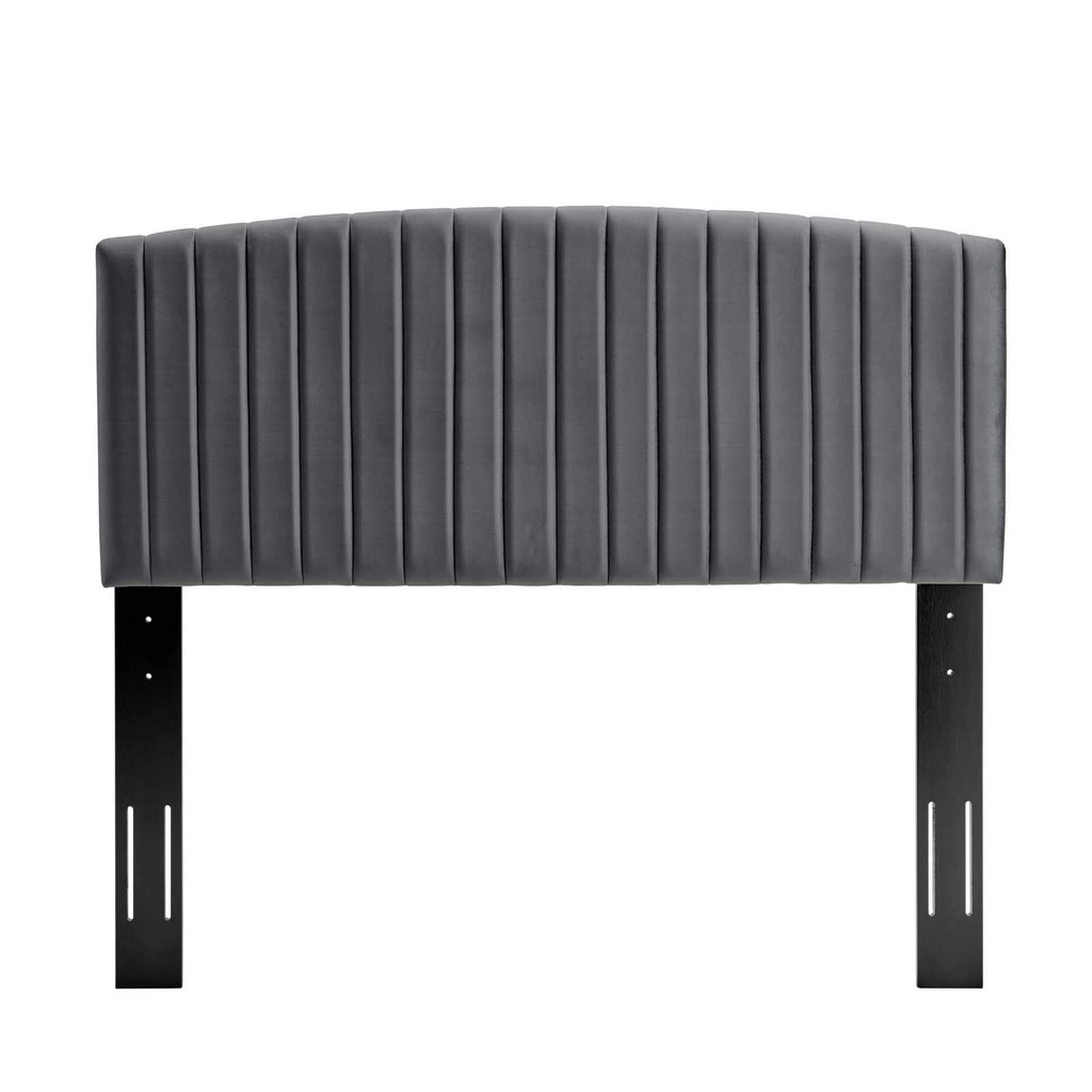 Modway Rebecca Performance Velvet Full/Queen Headboard, Charcoal