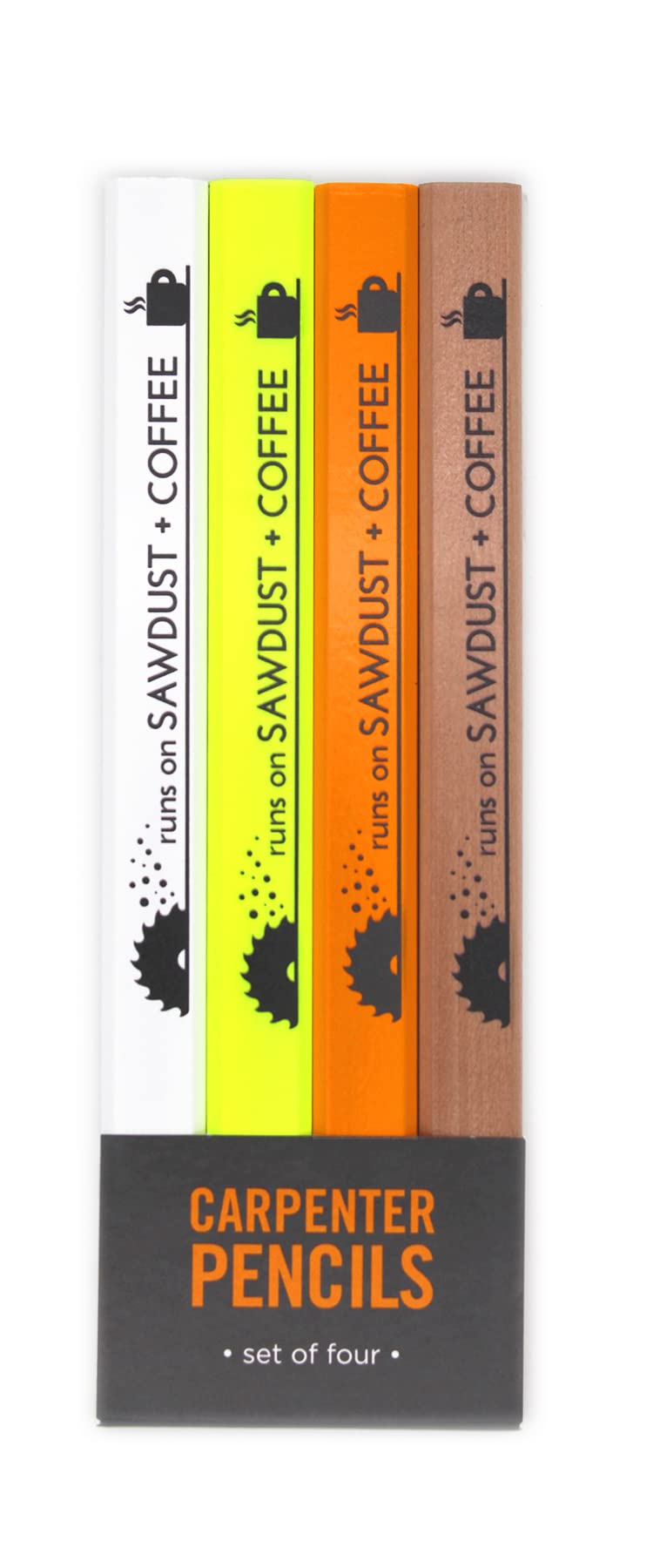 Snifty Sawdust And Coffee Carpenter Pencil 4 Set