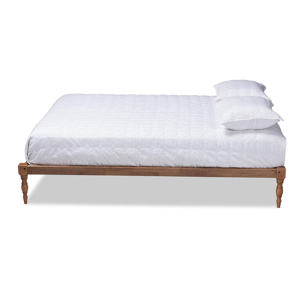 Baxton Studio Iseline Platform Bed Frame, Queen, Ash Walnut (156-9472-HiT)