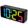 Welgo 7.5 Inches Big Number Alarm Clock for Seniors & Kids, 0-100% Adjustable Brightness and Volume, USB Charging Port, Simple O