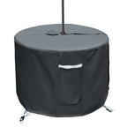 Round Patio Table Cover With Umbrella Hole - 36''Dia X 23''H (Cover Size