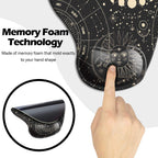 Dooke Ergonomic Mouse Pad With Wrist Support, Cute Mouse Pads With Non-Slip Rubber Base For Home Office Working Studying Easy Ty