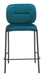 Zuo Plat Counter Stool Green