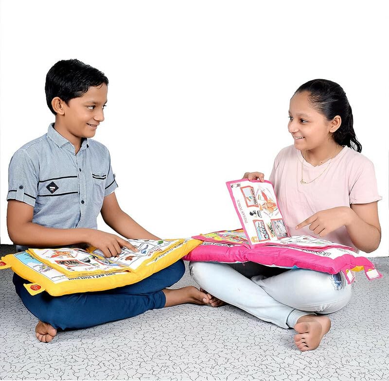 Toyonza Learning Cushion For Kids  Soft, Interactive Educational Cushion For Early Development