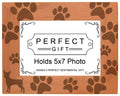 Gifts For All By Rachel Olevia Dog Lover Gift Chihuahua Paw Prints Natural Wood Engraved 5x7 Landscape Picture Frame Wood