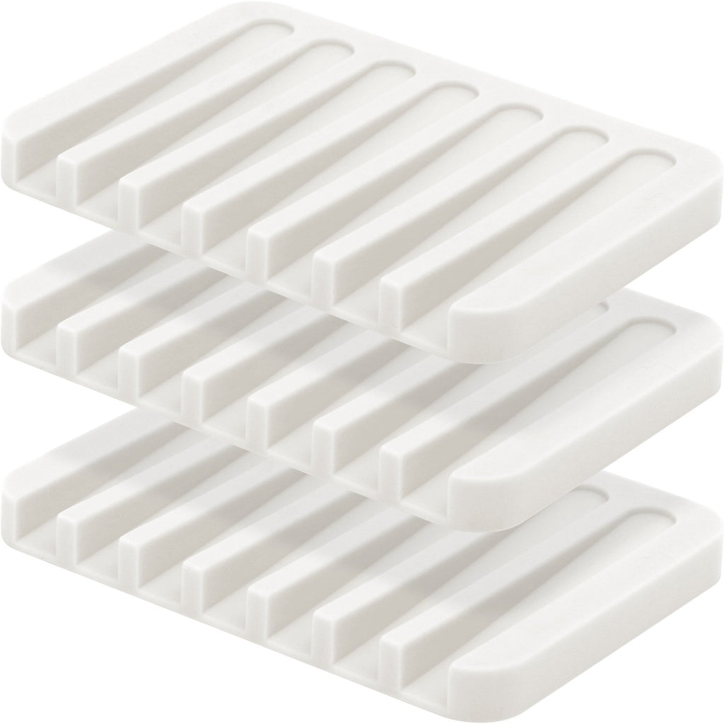 Anwenk Soap Dish Shower Waterfall Soap Tray Soap Saver Soap Holder Drainer for Shower/Bathroom/Kitchen/Counter Top,Keep Soap Bar
