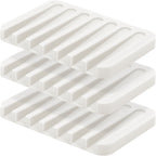 Anwenk Soap Dish Shower Waterfall Soap Tray Soap Saver Soap Holder Drainer for Shower/Bathroom/Kitchen/Counter Top,Keep Soap Bar
