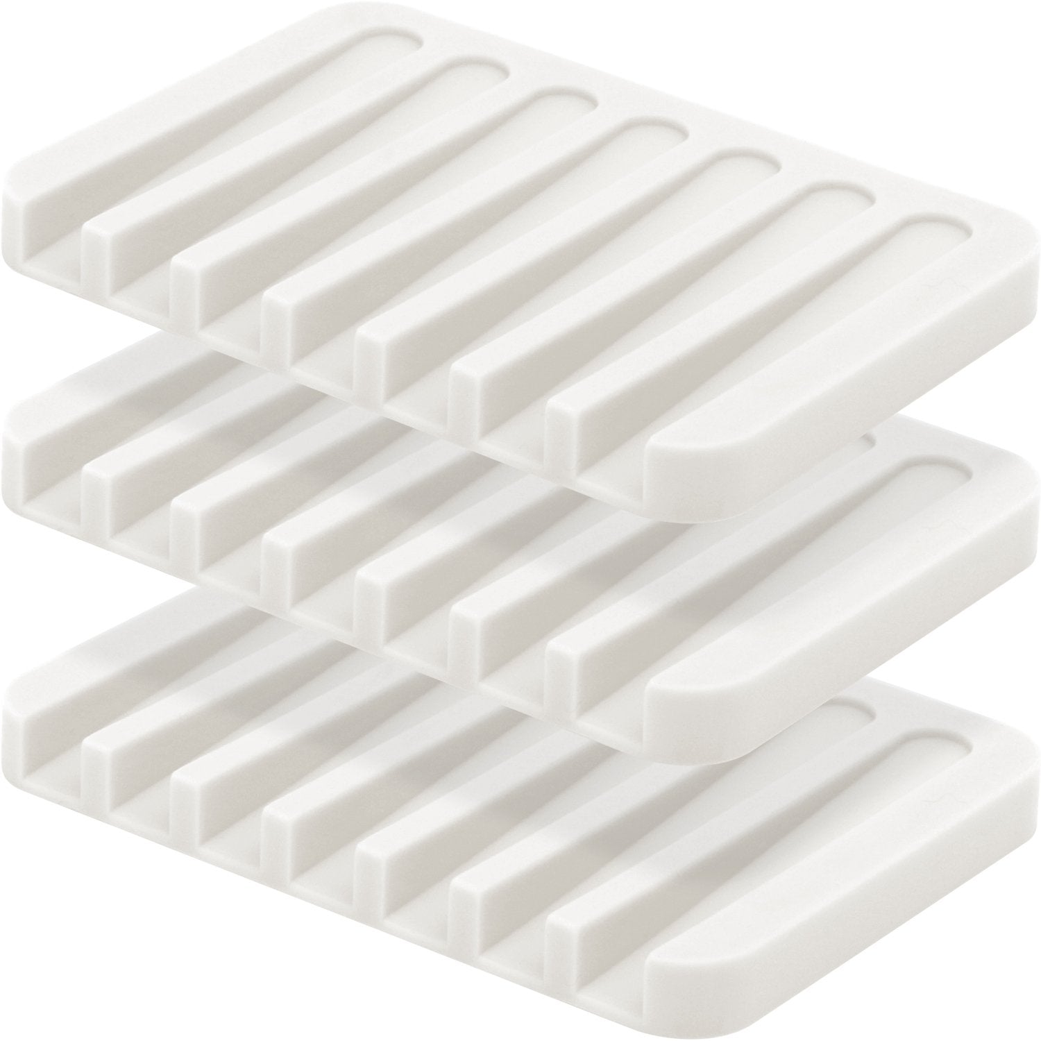 Anwenk Soap Dish Shower Waterfall Soap Tray Soap Saver Soap Holder Drainer for Shower/Bathroom/Kitchen/Counter Top,Keep Soap Bar