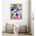 Sylvie Abstract 05 Framed Canvas by Emma Daisy