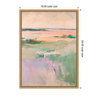Sylvie Pastel Horizon II Framed Canvas by Amy Lighthall