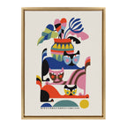 Sylvie 3 Cats Framed Canvas by Rachel Lee of My Dream Wall