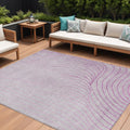10 X 14 Blush And Silver Abstract Washable Indoor Outdoor Area Rug