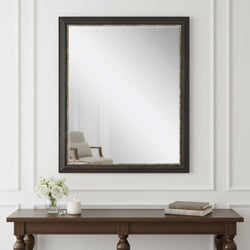 33 Dark Brown Framed Accent Mirror