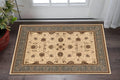 2 X 4 Beige And Black Oriental Area Rug