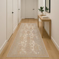 18 Gray And Beige Southwestern Runner Rug