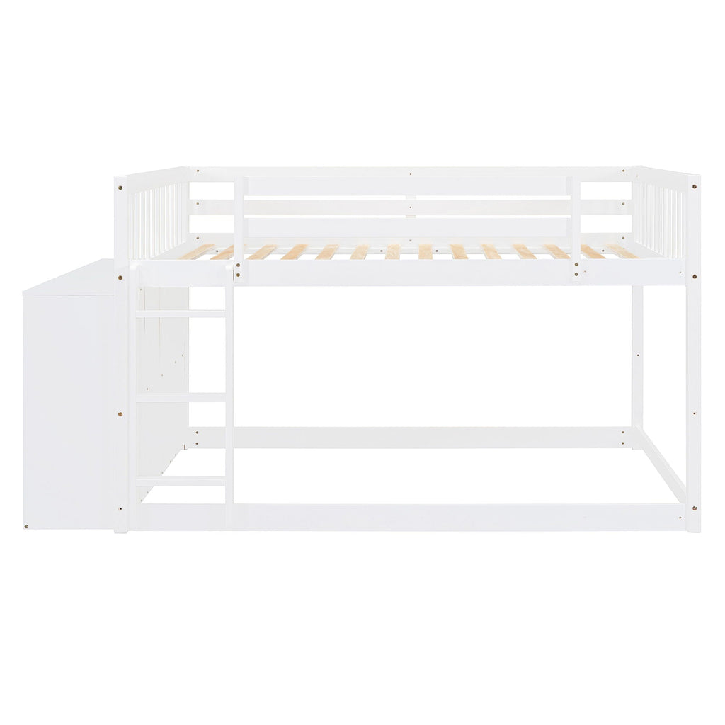 Bunk Bed With 4 Drawers And 3 Shelves