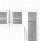 Wall Unit Modern Entertainment Center With Glass Doors