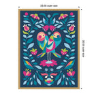 Sylvie Love Birds Framed Canvas by Rachel Lee