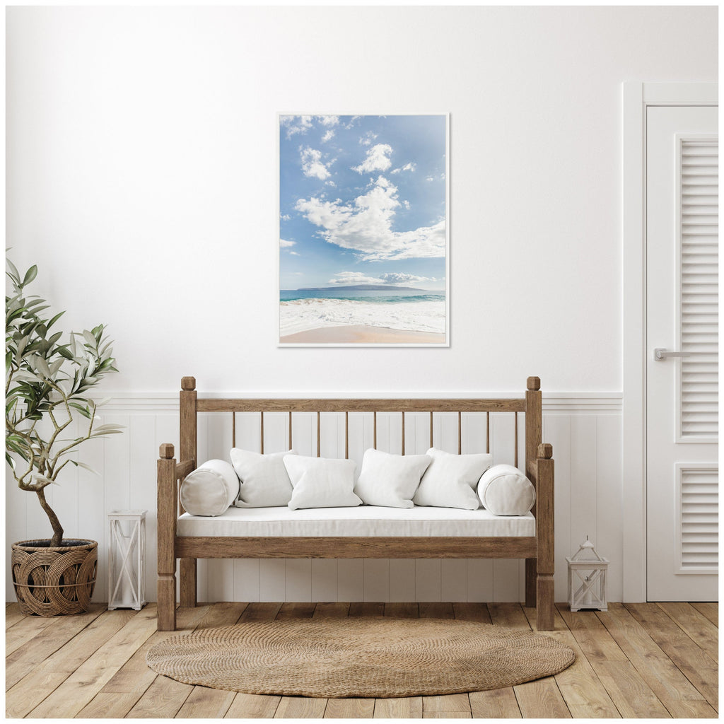 Sylvie Beach Framed Canvas by Alicia Abla